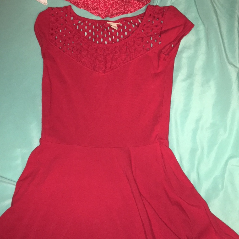 red dress